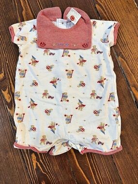 Jacadi Baby 3M Cotton Romper NWOT